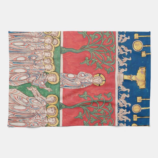 Jesus Christ and 12 Apostles Tea Towel (Horizontal)