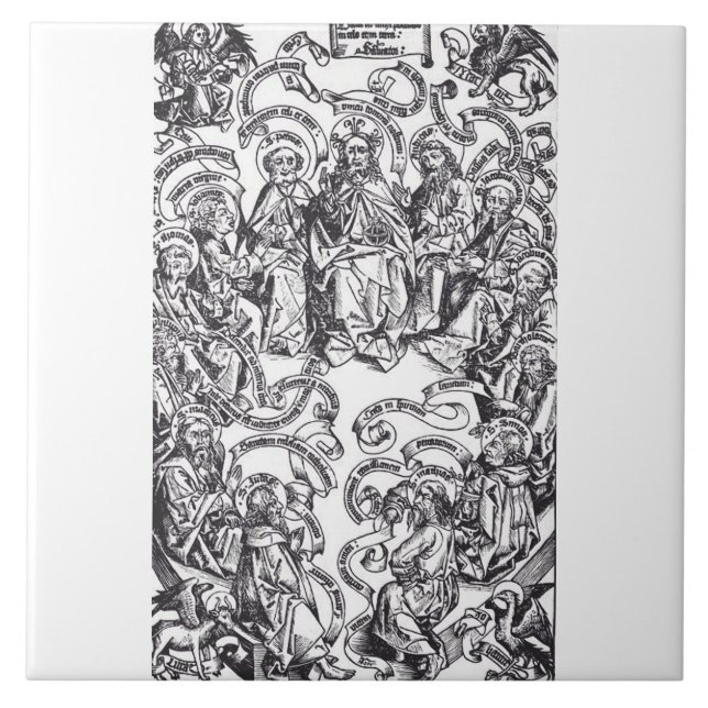 Jesus Christ and 12 Apostles Tile (Front)