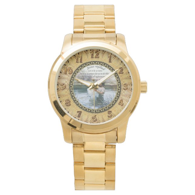 Jesus Christ and John Baptism Watch (Front)