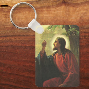 Jesus Christ and the Good Samaritan at the Well Key Ring
