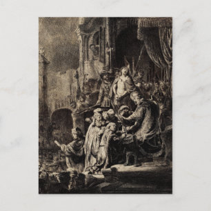 Jesus Christ before Pilate Postcard