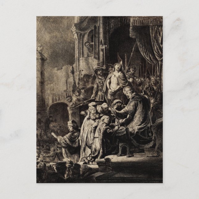Jesus Christ before Pilate Postcard (Front)