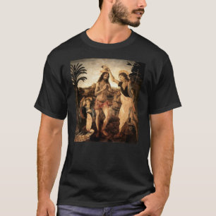 Jesus christ being baptised by John, painting by L T-Shirt