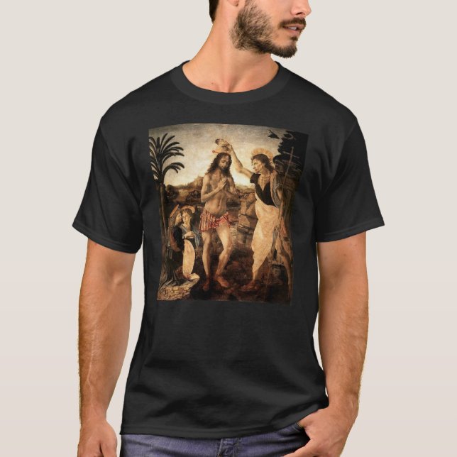Jesus christ being baptised by John, painting by L T-Shirt (Front)