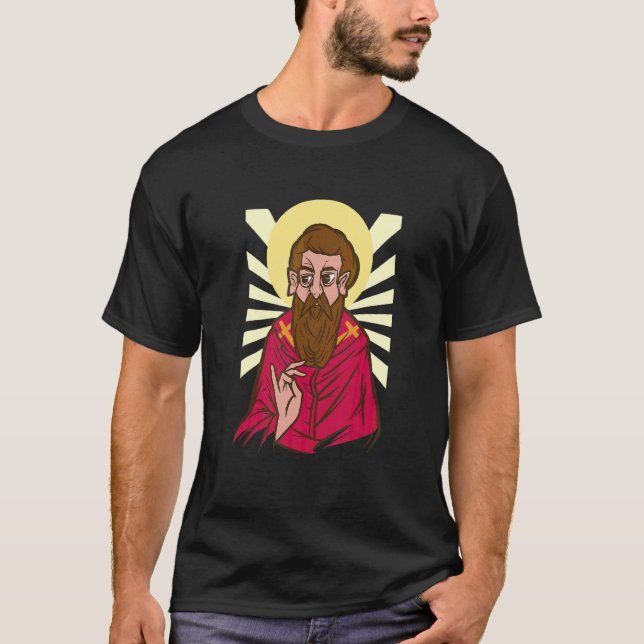 Jesus Christ Bible Saint Base Religion T-Shirt (Front)