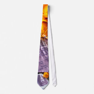 Jesus Christ Bible Yellow Rose Tie