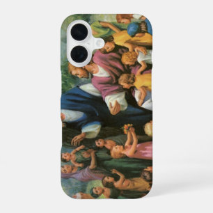 Jesus Christ Blessing Children, Vintage Religion iPhone 16 Case