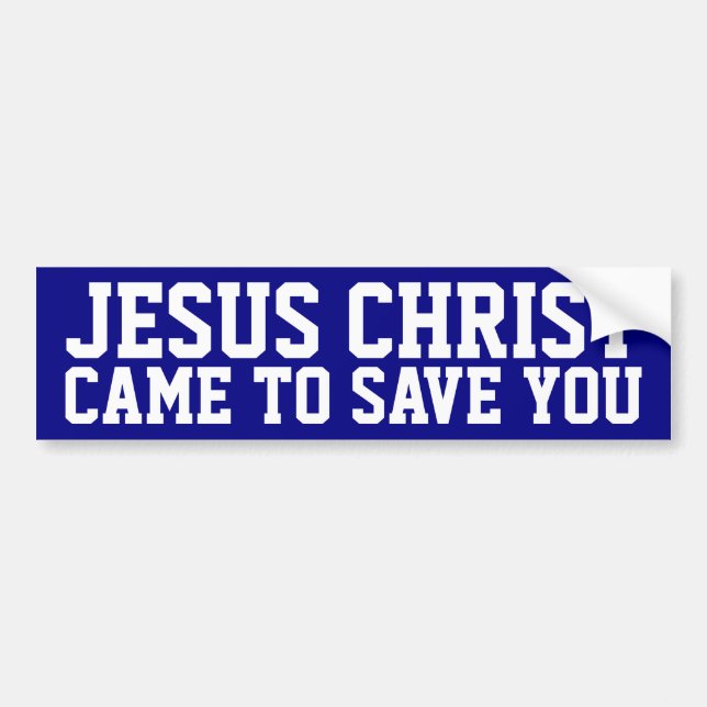 Jesus Christ Bumper Sticker (Front)
