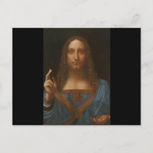 Jesus christ by Leonardo da Vinci,renaissance pain Postcard
