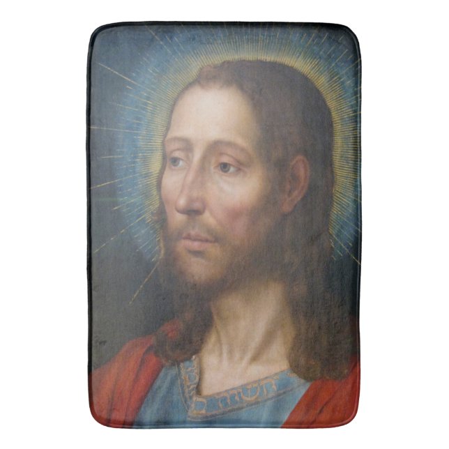 Jesus Christ (by Quentin Metsys) Bath Mat (Front Vertical)