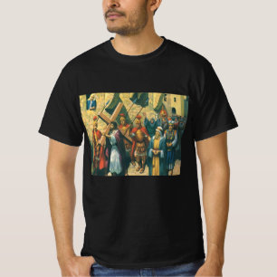 Jesus Christ Carrying the Cross to his Crucifixion T-Shirt