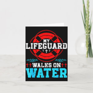 Jesus Christ Christian My Walks On Water Card