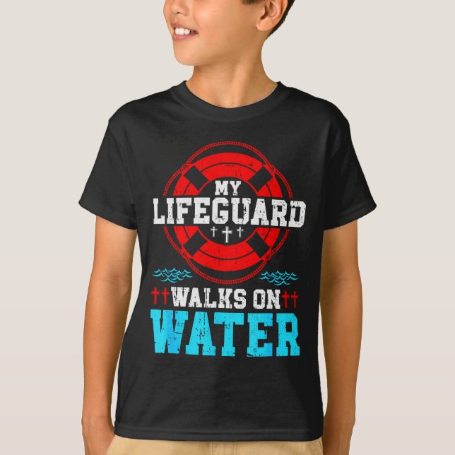 Jesus Christ Christian My Walks On Water  T-Shirt (Front)