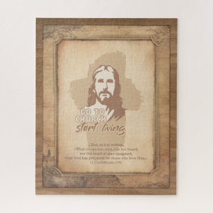 Jesus Christ. Christian Preacher Old Fashioned Jigsaw Puzzle
