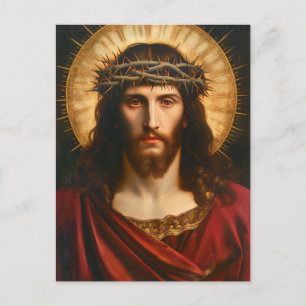 Jesus Christ Christian Religious Art Invitation Postcard