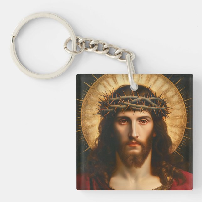 Jesus Christ | Christian Religious Art Key Ring (Front)