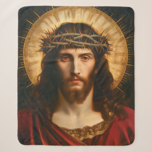 Jesus Christ Christian Religious Art Sherpa Blanket