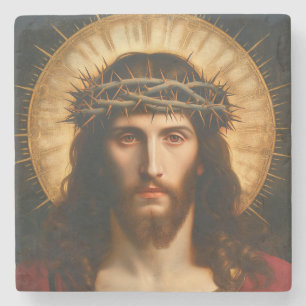 Jesus Christ Christian Religious Art Stone Coaster