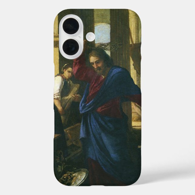 Jesus Christ Cleansing of the Temple Case-Mate iPhone Case (Back)