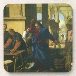 Jesus Christ Cleansing of the Temple Coaster