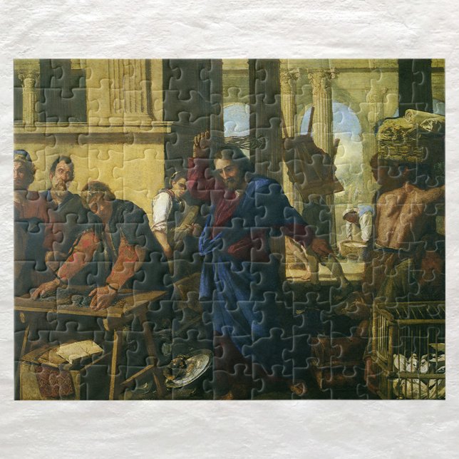Jesus Christ Cleansing of the Temple Jigsaw Puzzle (Creator Uploaded)