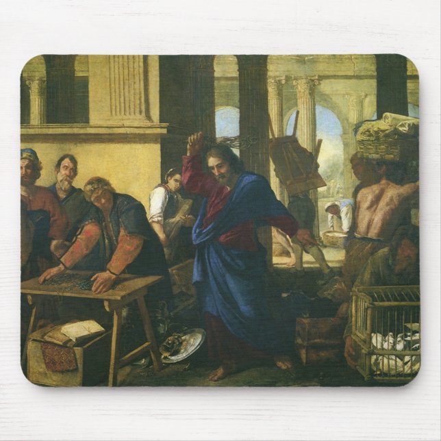 Jesus Christ Cleansing of the Temple Mouse Mat (Front)