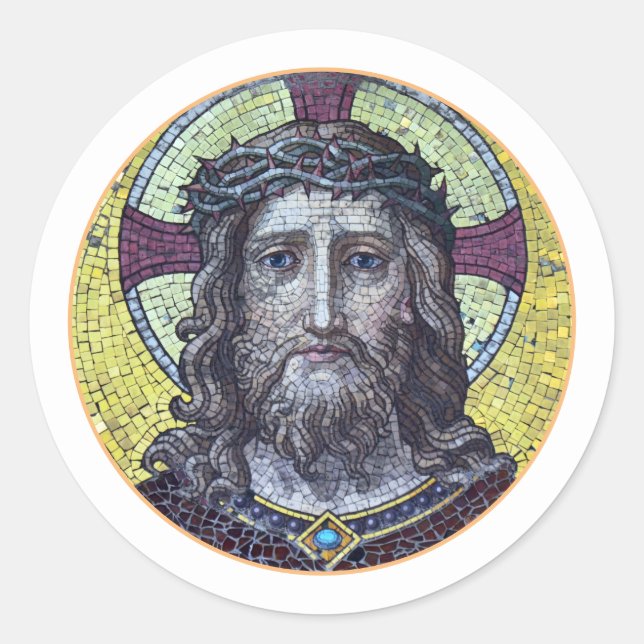 Jesus Christ & Compassion Art vintage Sticker (Front)