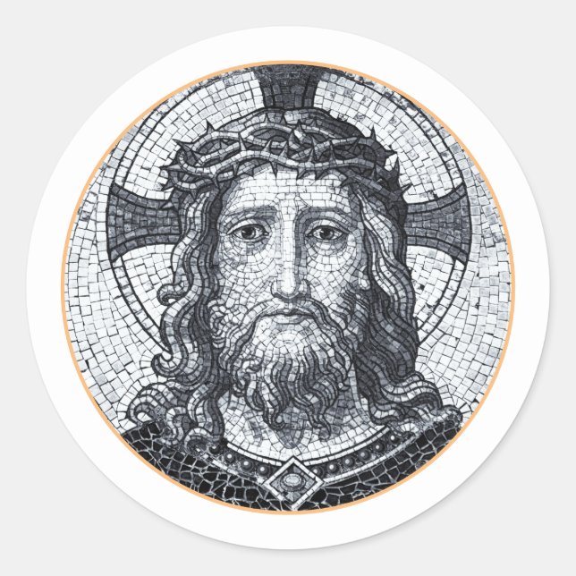 Jesus Christ & Compassion Art vintage Sticker (Front)