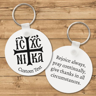 Jesus Christ Conquers Emblem Key Ring