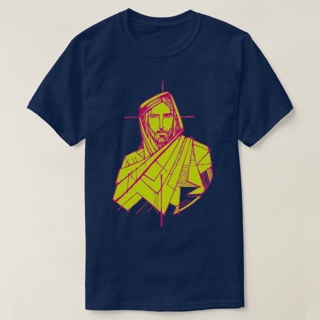 Jesus Christ Cross Crucifix Religion T-Shirt (Design Front)