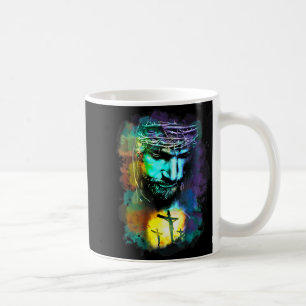 Jesus Christ Cross Religious Cture Christian Art P Coffee Mug