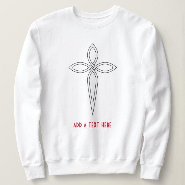 Jesus Christ Cross Sweatshirt (Design Front)