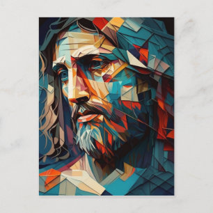 Jésus Christ cubisme Postcard