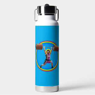 Jesus Christ doing the Clean and Jerk Water Bottle