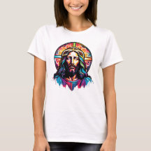 Jesus Christ Easter Christmas Colourful Abstract