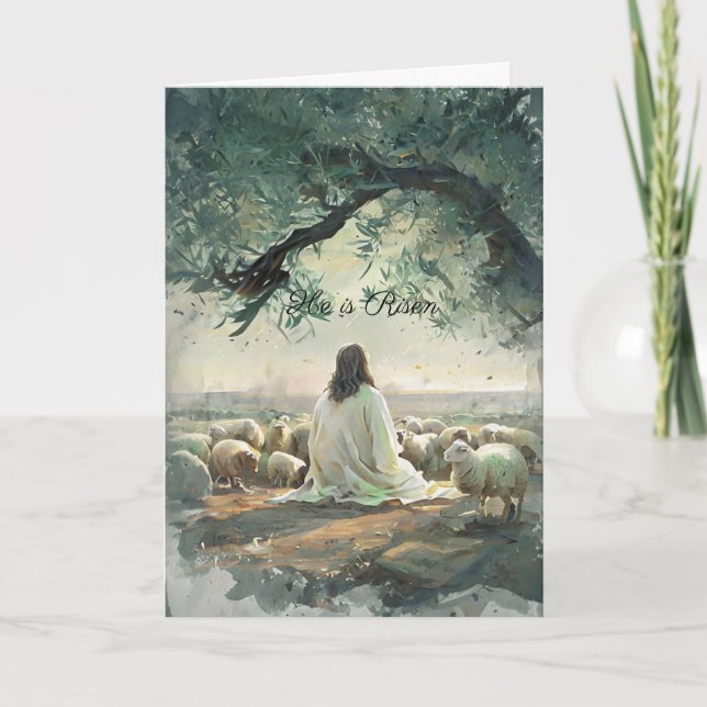 Jesus Christ Easter Religious Chisrian Card (Front)