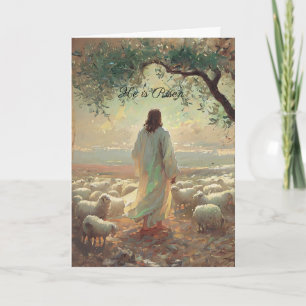 Jesus Christ Easter Religious Chisrian Card