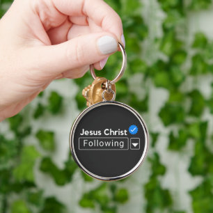 Jesus Christ Following Bible Verse Encouragement Key Ring