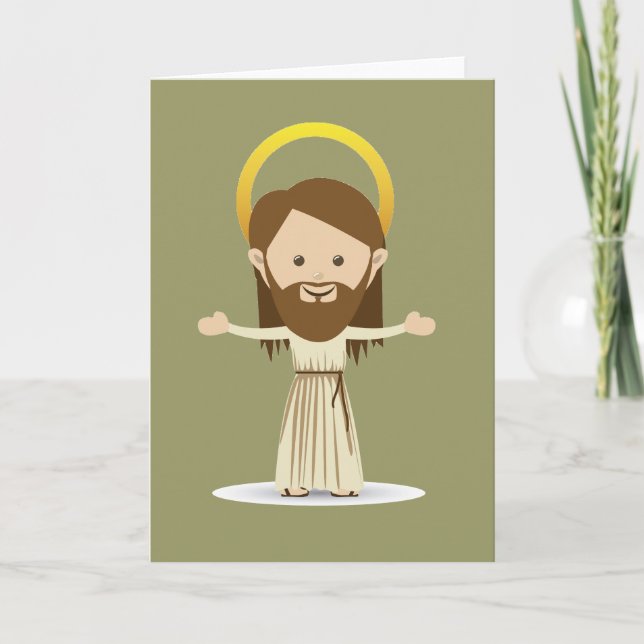 Jesus Christ Greeting Card (Front)