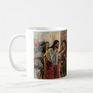 Jesus Christ healing the blind man Coffee Mug