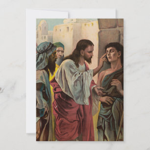 Jesus Christ healing the blind man Invitation