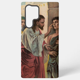 Jesus Christ healing the blind man Samsung Galaxy Case