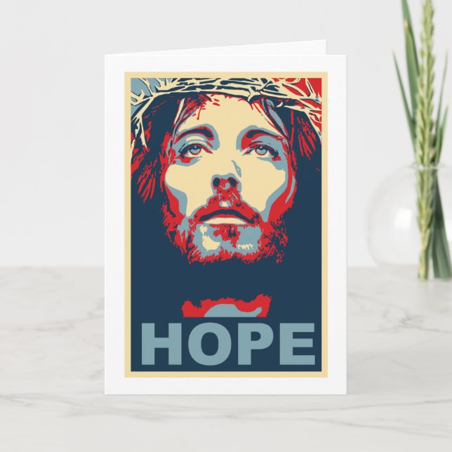 Jesus Christ Hope Holiday Card (Front)