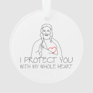 Jesus Christ - I Protect You Ornament