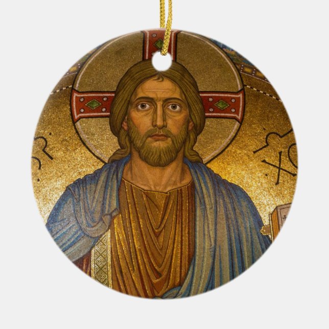 Jesus Christ IC XC Ornament Round (Front)