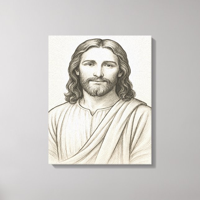 Jesus Christ Illustration™ LDS Art  Canvas Print (Front)