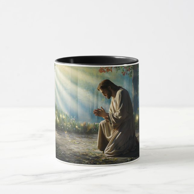 Jesus Christ in Gethsemane #1 Mug (Center)