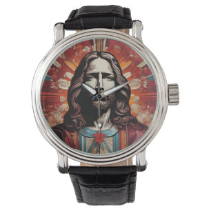 Jesus Christ In Pop Art and Art Deco Watch