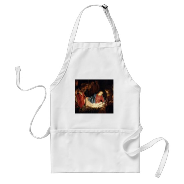 Jesus Christ is Born on Christmas Standard Apron (Front)