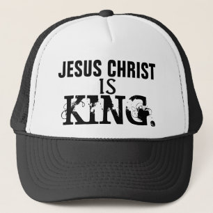 JESUS CHRIST IS KING TRUCKER HAT
